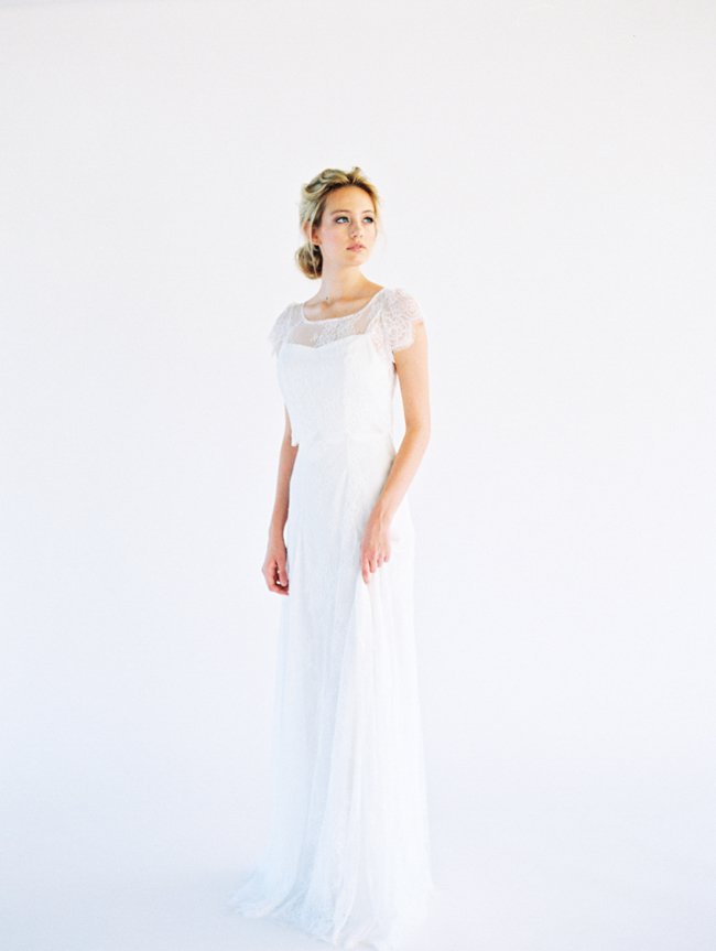 Silk and Lace Modern Wedding Gowns from Saint Isabel - Utterly Engaged