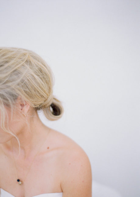 minimal bridal hair